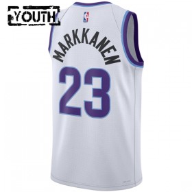 Maillot Enfant Utah Jazz Lauri Markkanen 2025-26 Nike Association Edition Blanc Swingman